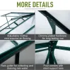 10 x 6 x 7 Ft. Aluminum Polycarbonate Walk-In Greenhouse with Roof Vent