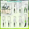 13-Piece Aluminum Alloy Garden Tool Set with Carry Bag