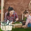 13-Piece Aluminum Alloy Garden Tool Set with Carry Bag