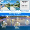 2-Pack 14-In. Solar Floating Pool Lights with Remote & Timer, Warm White