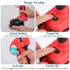 21V Cordless Electric Pruning Shears, 40mm Cutting Capacity, 2 Batteries
