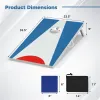 3 x 2 ft  Foldable Portable Cornhole Board Set with 8 Bean Bags, Outdoor Tossing Game, Red-White-Blue
