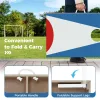 3 x 2 ft  Foldable Portable Cornhole Board Set with 8 Bean Bags, Outdoor Tossing Game, Red-White-Blue
