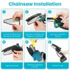 4-in-1 Cordless Extendable Pole Saw, Chain Saw, Pruning Shears & Pole Shear Kit for Tree & Branch Trimming