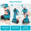 4-in-1 Cordless Extendable Pole Saw, Chain Saw, Pruning Shears & Pole Shear Kit for Tree & Branch Trimming