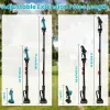 4-in-1 Cordless Pruning Shear & Mini Chainsaw Kit with Extension Poles & 2 Batteries