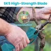 4-in-1 Cordless Pruning Shear & Mini Chainsaw Kit with Extension Poles & 2 Batteries
