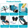 4-in-1 Cordless Pruning Shear & Mini Chainsaw Kit with Extension Poles & 2 Batteries