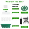 5-Pack 60-Cell Seed Starter Kit with Full-Spectrum Grow Lights & Humidity Domes