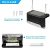 8-Pack Solar Deck & Step Lights with 3000K Warm White LEDs, Black