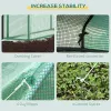8 x 6 x 7 Ft. Portable Walk-In Greenhouse with 18 Shelves & Trellis