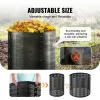 220-Gallon Expandable Outdoor Compost Bin for Yard & Kitchen Waste