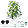 4-Pack, 46.06 x 33.86 in. A-Frame Garden Trellises, Metal Plant Supports, Green
