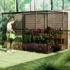 10 x 6.5 x 6.5-Ft. Crop Cage, Plant Protection Netting with 6 Stakes