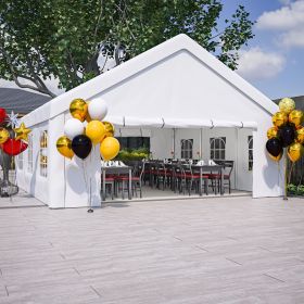 20x20 FT Party Tent with Removable Sidewalls, 2 Storage Bags, White
