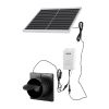 Solar Powered Greenhouse Exhaust Fan with 20W Panel, Battery Storage & 220 CFM Airflow