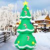 5-Ft. Lighted Inflatable Christmas Tree with Candy Canes & LED Lights