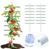 Set of 2  6 ft. x 2 ft. ,U-Shaped Climbing Trellises, Metal Garden Plant Supports, White