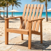 Natural Acacia Wood Adirondack Chair for Garden, Patio & Outdoor Relaxation