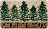 Christmas Tree Merry Christmas Doormat, Winter Home Décor, 17 x 29 Inch
