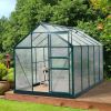 10 x 6 x 7 Ft. Aluminum Polycarbonate Walk-In Greenhouse with Roof Vent