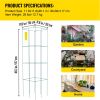 10-Pack Tomato Cages, 11.8" x 11.8" x 46.1", PVC-Coated Steel Plant Supports
