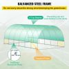 20 x 10 x 7 Ft. Walk-In Tunnel Greenhouse with Galvanized Steel Frame