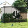 10 x 6.5 x 6.5-Ft. Crop Cage, Plant Protection Netting with 6 Stakes
