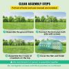 20 x 10 x 7 Ft. Walk-In Tunnel Greenhouse with Galvanized Steel Frame