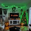 66-Ft. 200 LED Connectable Green String Lights with 8 Lighting Modes