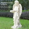Magnesium Oxide 32.6" Angel Statue, Garden Sculpture for Indoor & Outdoor Decor