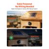 Solar Powered Greenhouse Exhaust Fan with 20W Panel, Battery Storage & 220 CFM Airflow