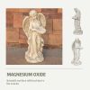 Magnesium Oxide 32.6" Angel Statue, Garden Sculpture for Indoor & Outdoor Decor