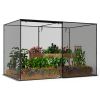 10 x 6.5 x 6.5-Ft. Crop Cage, Plant Protection Netting with 6 Stakes