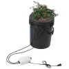 5-Gallon Deep Water Culture Hydroponic Grow System Kit with Top Drip, Black
