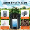 4-Bucket 5-Gallon Deep Water Culture Hydroponic Grow System Kit, Black