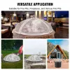 20-In. Stainless Steel Fire Pit Spark Screen, Round Mesh Cover with Fire Stick