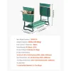Heavy-Duty Folding Garden Kneeler & Seat Set with 6-In. Wide Pad and 2 Tool Bags, Green