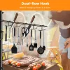Vertical Attachable Griddle Caddy Organizer with 3 Baskets, Hooks & Paper Towel Holder, Black