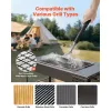 17-In. Bristle-Free Stainless Steel BBQ Grill Brush & Scraper