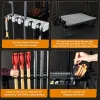 Heavy-Duty Garden Tool Organizer Cart with 5-In. Wheels & Storage Rack, 500-Lb. Load Capacity