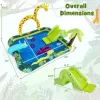 Jungle Animal Inflatable Spray Pool with Slide & Giraffe Sprinkler