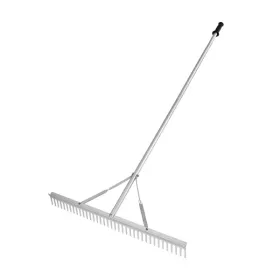 37 Tine Aluminum Landscape & Pond Weed Rake with 36-In. Head and 75-In. Handle