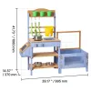 Outdoor Gardening & Nature Play Station for Kids, Blue & Natural