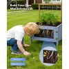 Outdoor Gardening & Nature Play Station for Kids, Blue & Natural
