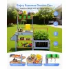 Outdoor Gardening & Nature Play Station for Kids, Blue & Natural