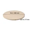 15-In. Round Cordierite Pizza Stone Set with Aluminum Peel & Scraper