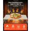 20 × 14-In. Extra-Large Rectangular Cordierite Pizza Stone Set with Aluminum Peel & Scraper