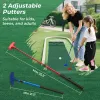 11 ft Putting Green Set with 2 Adjustable Putters and 6 Balls