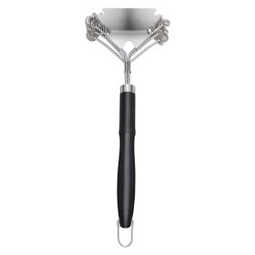 17-In. Bristle-Free Stainless Steel BBQ Grill Brush & Scraper